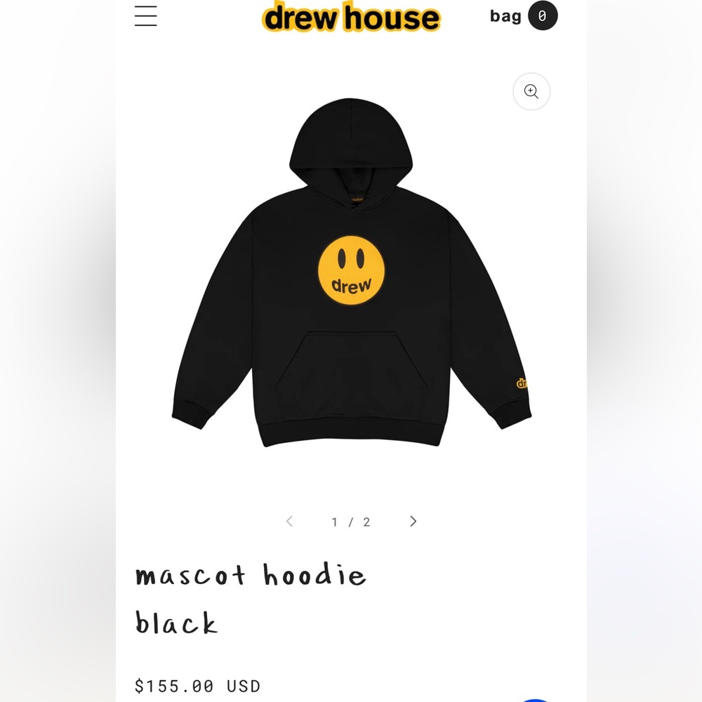 Drew House Mascot Hoodie Black